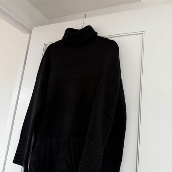 NWT Canada Goose Ladies Copal Cashmere Turtleneck Sweater In Black Sz Large - Picture 7 of 10